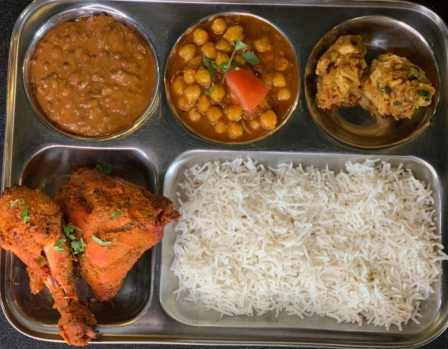 Best tandoori chicken thali in Vancouver, BC
