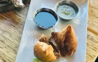 Delicious tandoori chicken samosa in Vancouver, BC